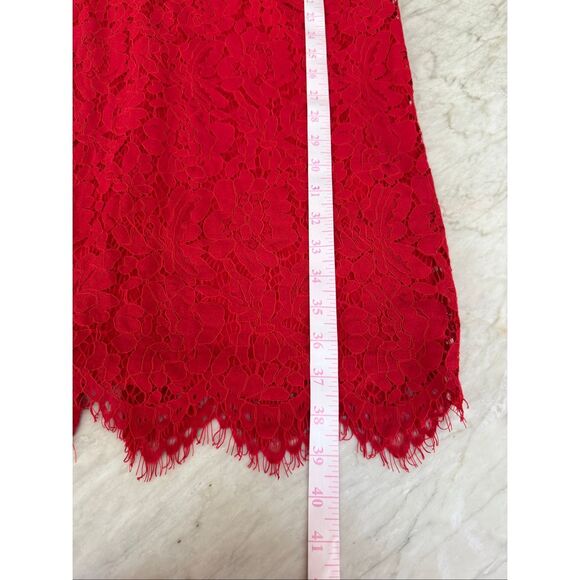 Astr the Label Women's Spaghetti Strap red Lace Sheath Dress Size M - Picture 8 of 9